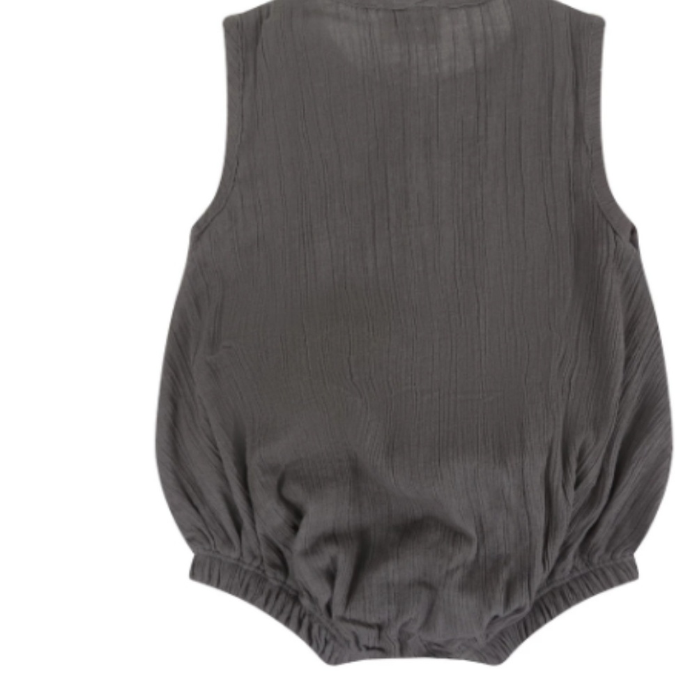 NWT - TURTLEDOVE LONDON CHEESECLOTH BUBBLE ROMPER - Picture 2 of 3